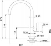 Смеситель Franke Ambient миндаль фото 2 в Екатеринбурге