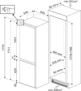 Встраиваемый холодильник Smeg C8175TNE фото 4 в Екатеринбурге