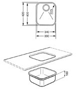 Мойка Smeg UM40RA2 фото 2 в Екатеринбурге