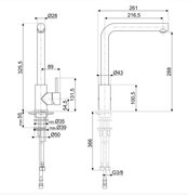 Смеситель Smeg MID1SS фото 4 в Екатеринбурге