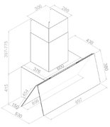 Вытяжка Pando P-725/90 CR.BLANCO V.850 ECO SEC PLUS фото 2 в Екатеринбурге