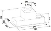 Встраиваемая вытяжка Fulgor Milano FBHD 900 PT X фото 3 в Екатеринбурге