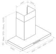 Вытяжка Pando P-825/60 IX V.850 ECO SEC PLUS фото 3 в Екатеринбурге