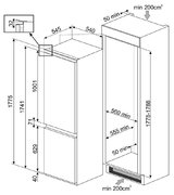 Холодильник Smeg C8175TN2P фото 4 в Екатеринбурге