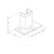 Вытяжка Pando P-401/120 IX 1250 ECO SEC фото 3 в Екатеринбурге