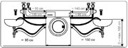 Отдельностоящая стиральная машина с сушкой Korting KWD 58L1496 фото 4 в Екатеринбурге