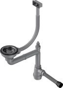 Арматура для одночашевых моек со скрытым прямоугольным переливом Omoikiri WK-1-S GM фото в Екатеринбурге