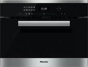 Компактный духовой шкаф с СВЧ Miele H6401BM CLST сталь