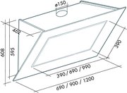 Вытяжка Falmec Quasar 120 Vetro (800) STEC gray фото 3 в Екатеринбурге