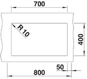Мойка Бланко ROTAN 700-U Silgranit белый фото 4 в Екатеринбурге Мойка Blanco ROTAN 700-U Silgranit белый фото 4 в Екатеринбурге