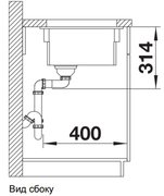 Мойка Blanco ETAGON 500-U SILGRANIT PuraDur темная скала фото 3 в Екатеринбурге