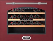 Встраиваемый винный шкаф Lofra ZBRR24M/R CANTINA 24 BURGUNDY CROMO фото