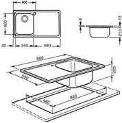 Мойка Smeg LLR861 фото 2 в Екатеринбурге