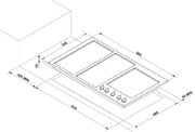 Варочная поверхность Korting HG 995 CTX фото 3 в Екатеринбурге
