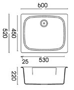 Мойка Smeg LSE60RA фото 2 в Екатеринбурге
