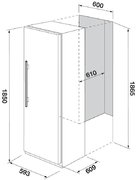 Встраиваемый холодильник Fulgor Milano FRSI 401 FED X фото 3 в Екатеринбурге