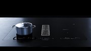 Варочная панель с вытяжкой Kuppersbusch KMI 8590.0 SR Stainless Steel фото 2 в Екатеринбурге