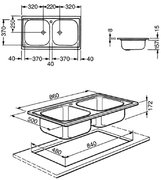 Мойка Smeg LX862-2 фото 2 в Екатеринбурге