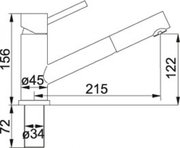 Смеситель Franke Taros выдвижной шланг нержавеющая сталь фото 2 в Екатеринбурге
