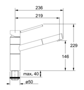 Смеситель Franke 350 хром/бежевый фото 3 в Екатеринбурге