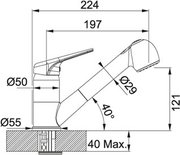 Смеситель Franke 740 хром фото 3 в Екатеринбурге