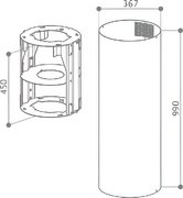 Дополнительный короб Faber 112.0604.855 фото 2 в Екатеринбурге