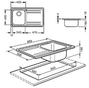 Мойка Smeg LE861D фото 3 в Екатеринбурге