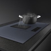 Индукционная варочная панель со встроенной вытяжкой Smeg HOBD182DG фото 4 в Екатеринбурге
