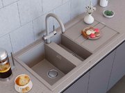 Мойка Omoikiri Kitagawa 100-2 WG фото 4 в Екатеринбурге