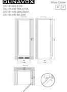Винный шкаф Dunavox DX-143.468B фото 4 в Екатеринбурге