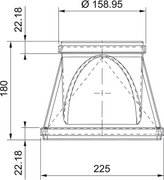 Переходник прямоугольн./круглый Faber RRC 220х90мм фото 2 в Екатеринбурге