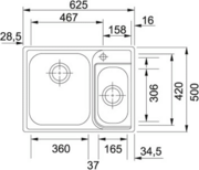 Мойка Franke ZOX 660 фото 3 в Екатеринбурге