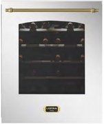 Встраиваемый винный шкаф Lofra ZBRS36T BRASS две зоны фото