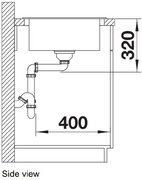 Мойка BLANCO ELON 45 S Silgranit черный, клапан-автомат фото 4 в Екатеринбурге Мойка BLANCO ELON 45 S Silgranit черный, клапан-автомат фото 4 в Екатеринбурге