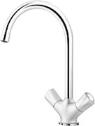 Смеситель Blanco Amona chrome/silgranit белый