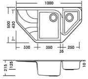 Мойка Smeg LSE102AV фото 2 в Екатеринбурге