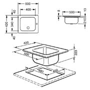 Мойка Smeg VS34-P3 фото 2 в Екатеринбурге