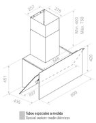 Вытяжка Pando P-730/90 CR NE+BL V. 1050 SEC PLUS фото 3 в Екатеринбурге