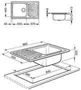 Мойка Smeg LGR861 фото 2 в Екатеринбурге
