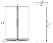 Винный шкаф Dometic C125G VinoView Double Classic фото 2 в Екатеринбурге