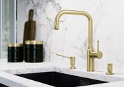 Дозатор для жидкого мыла Blanco LIVIA 526698 сатиновое золото фото 2 в Екатеринбурге