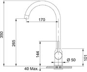 Смеситель Franke Pola Neo оникс фото 4 в Екатеринбурге