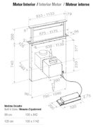 Встраиваемая в столешницу вытяжка Pando E-320/120 INOX V.2000 фото 4 в Екатеринбурге