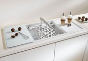 Мойка Бланко Alaros 6S аксессуары из белого стекла темная скала фото 3 в Екатеринбурге Мойка Blanco Alaros 6S аксессуары из белого стекла темная скала фото 3 в Екатеринбурге