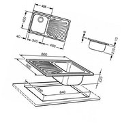 Мойка Smeg SP861D фото 2 в Екатеринбурге