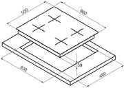 Варочная поверхность Korting HG 930 CTX PRO фото 2 в Екатеринбурге