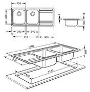 Мойка Smeg LE116S фото 2 в Екатеринбурге