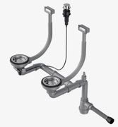 Арматура для двухчашевых моек с прямоугольными переливами Omoikiri WK-2-IN-A