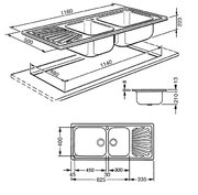 Мойка Smeg SG116D фото 2 в Екатеринбурге