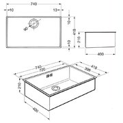 Мойка Smeg VQ72RS-2 фото 2 в Екатеринбурге